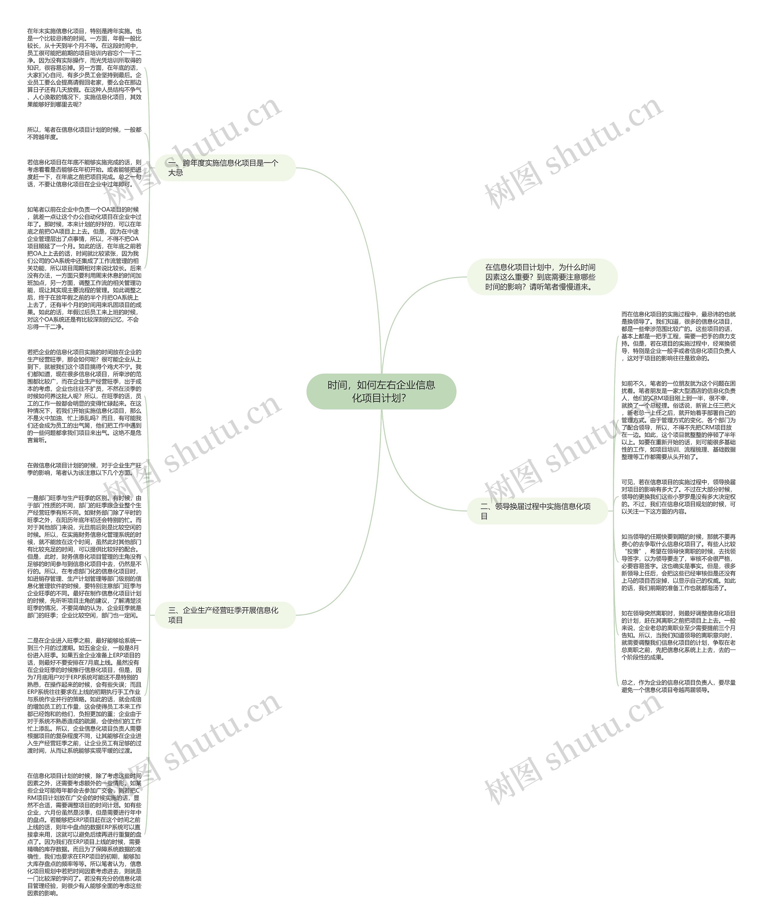时间，如何左右企业信息化项目计划？