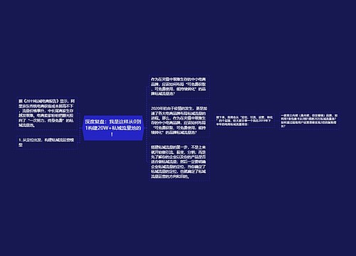 深度复盘：我是这样从0到1构建20W+私域流量池的！