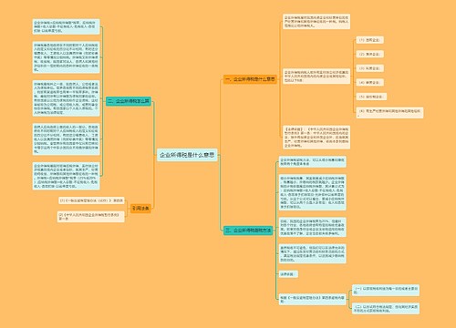 企业所得税是什么意思