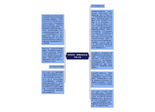 项目投资：管理信息化成当务之急