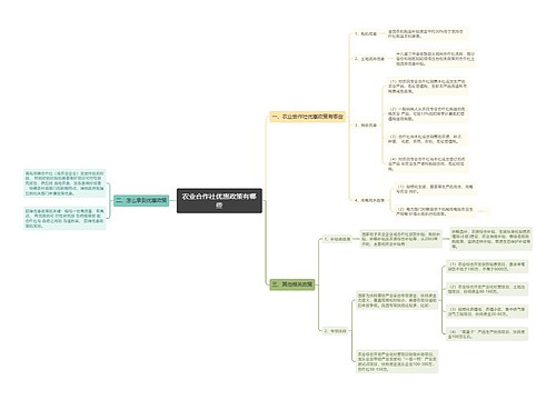 农业合作社优惠政策有哪些