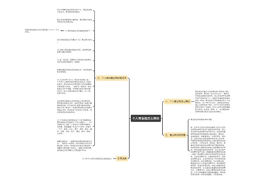 个人营业税怎么算的
