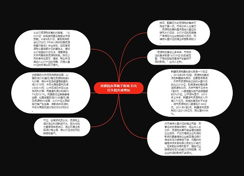 资源税改革靴子落地 石化巨头税负或增加