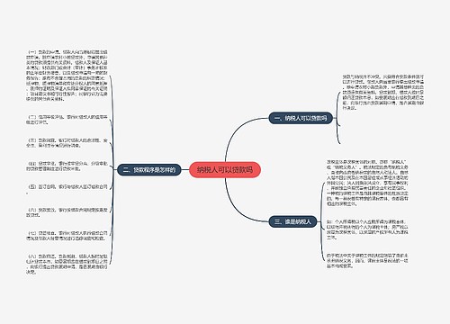 纳税人可以贷款吗