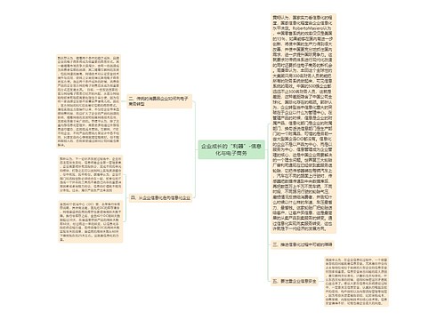 企业成长的“利器”-信息化与电子商务