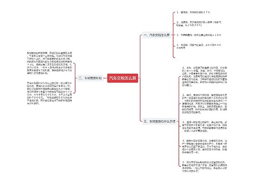 汽车交税怎么算