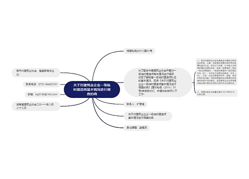 关于对建筑业企业一级临时建造师基本情况进行调查的函