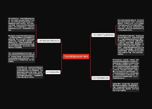 IT项目管理启动用户需求
