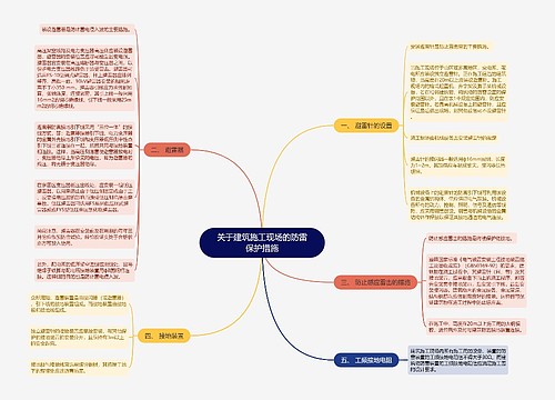 关于建筑施工现场的防雷保护措施