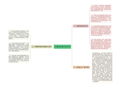 办理税务登记的时间