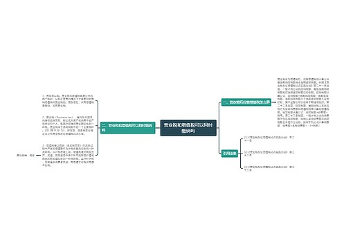 营业税和增值税可以同时缴纳吗