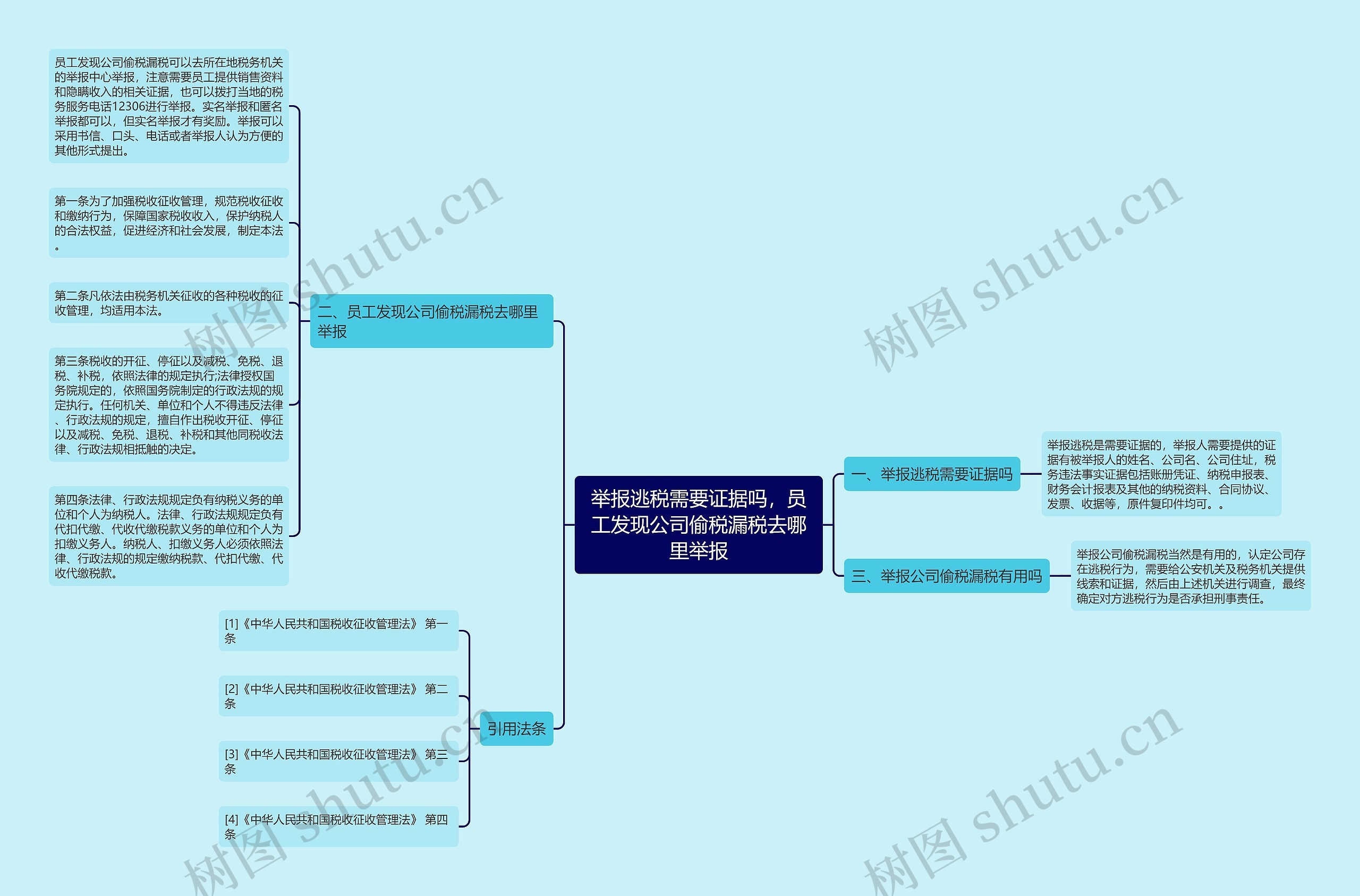 举报逃税需要证据吗，员工发现公司偷税漏税去哪里举报思维导图