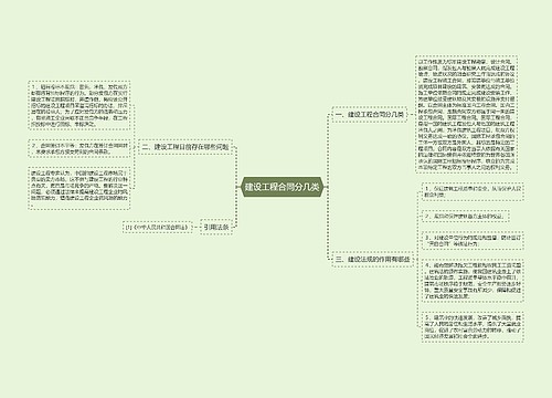 建设工程合同分几类