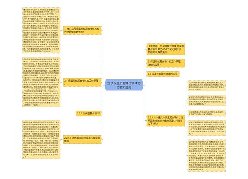 浅谈保温节能复合墙体的功能和应用