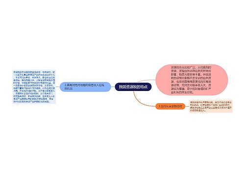 我国资源税的特点