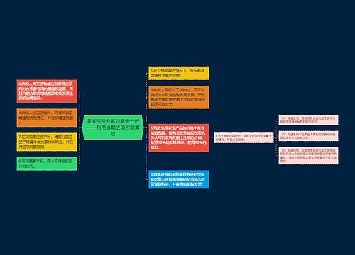 增值税税务筹划案例分析——利用当期进项税额筹划