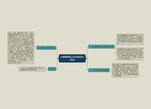 小规模纳税人印花税怎么申报