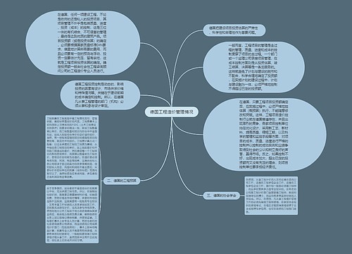 德国工程造价管理情况