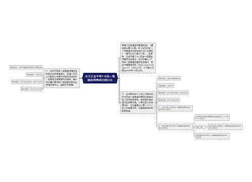关于王金平等116名一级建造师增项注册公示