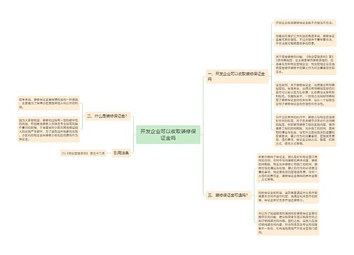 开发企业可以收取装修保证金吗