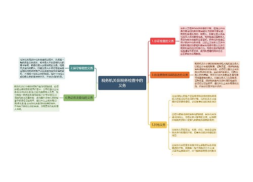 税务机关在税务检查中的义务