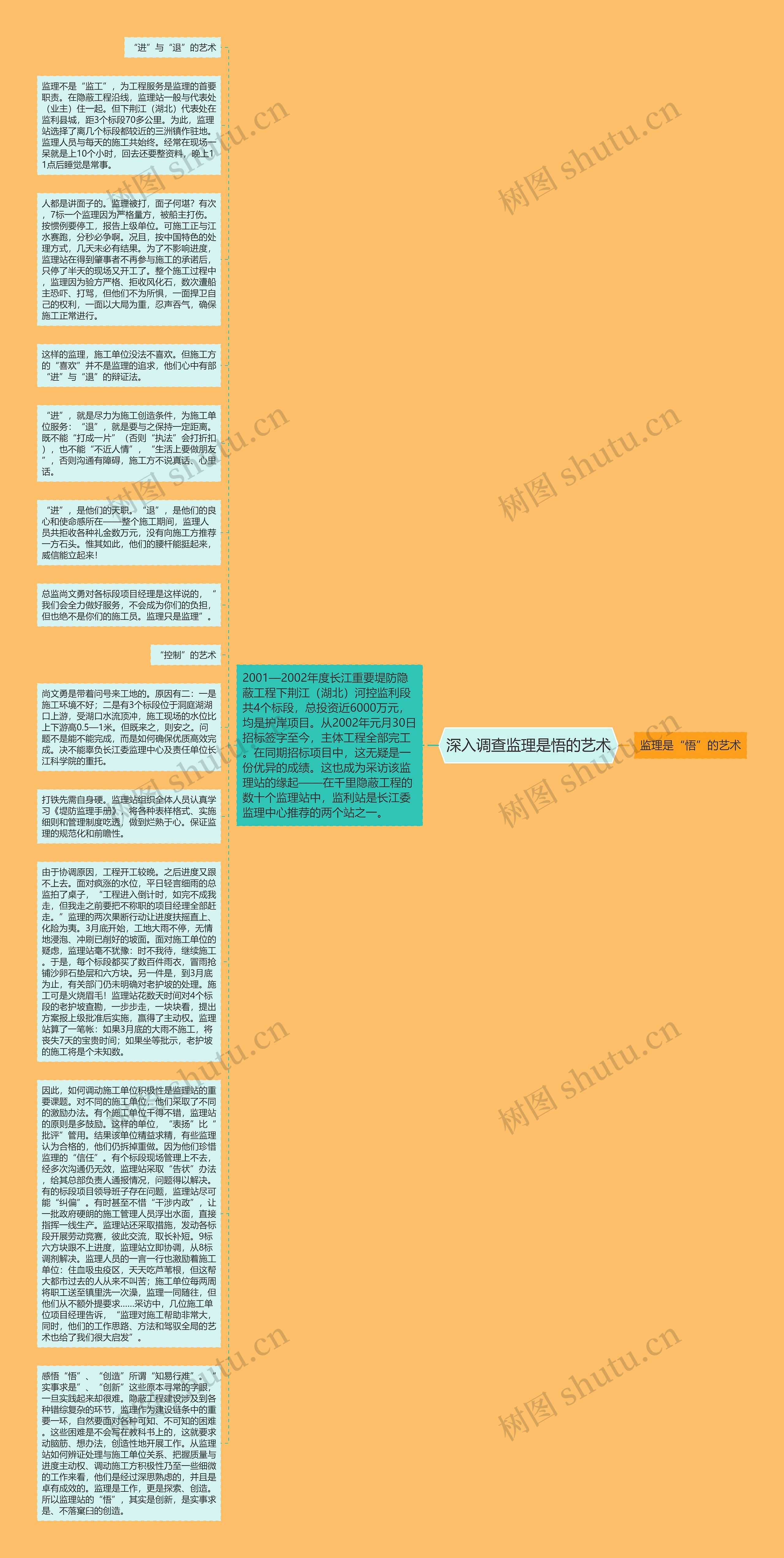 深入调查监理是悟的艺术思维导图