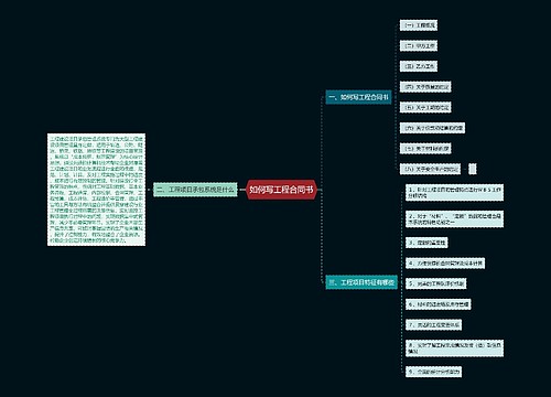 如何写工程合同书