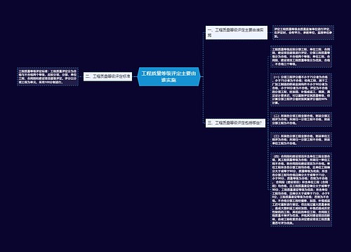 工程质量等级评定主要由谁实施