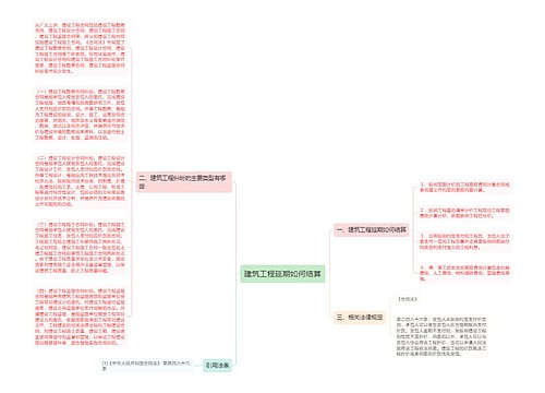 建筑工程延期如何结算