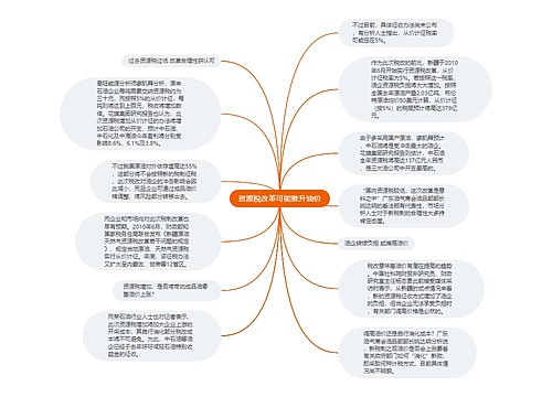 资源税改革可能推升油价