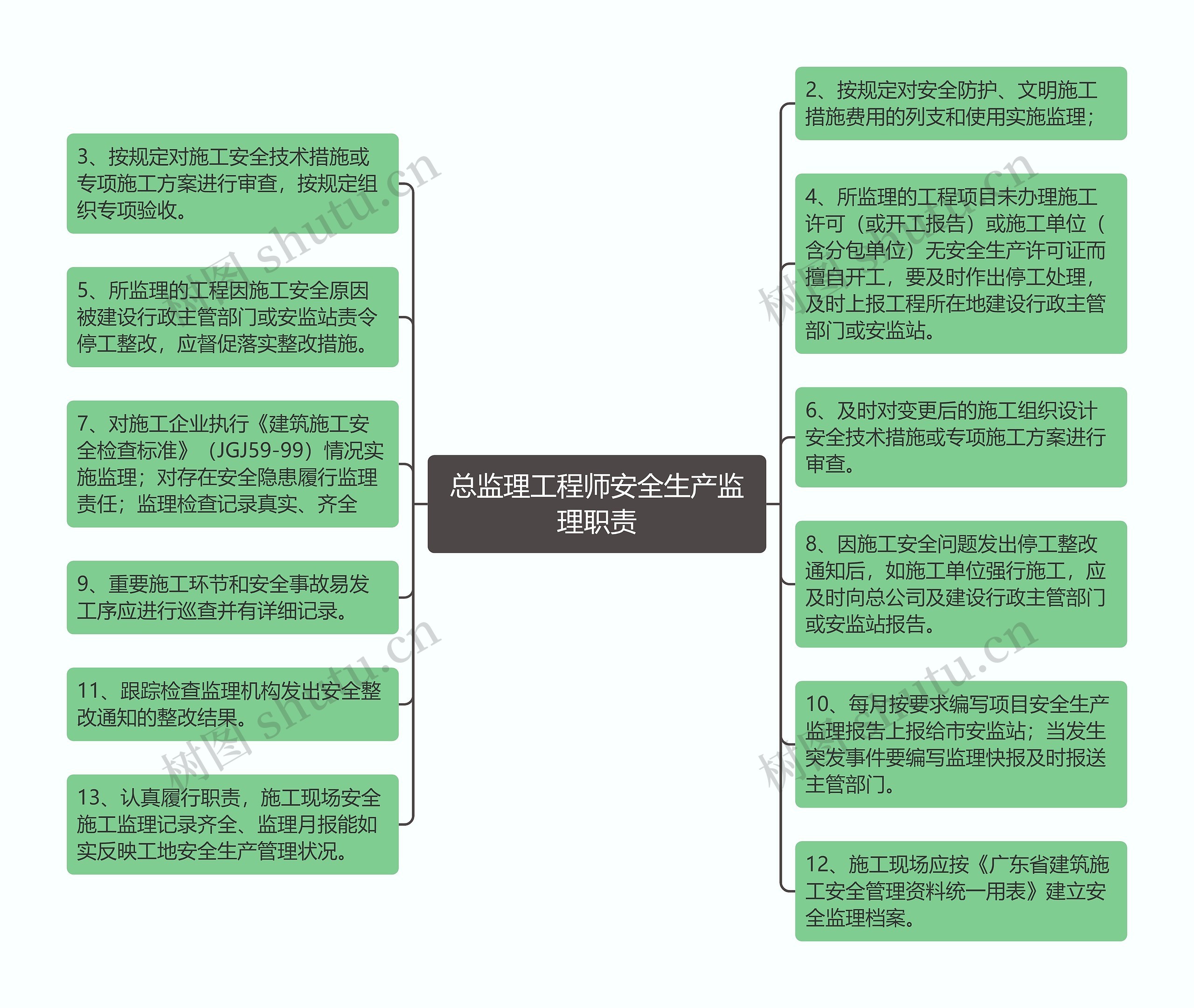 总监理工程师安全生产监理职责