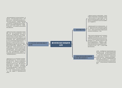 服务贸易发展与财税政策运用