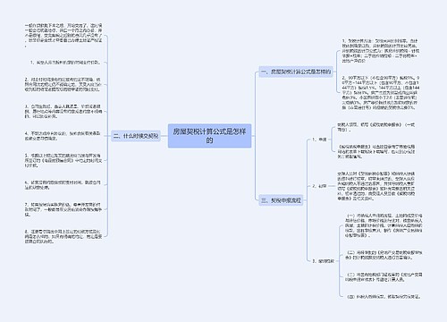 房屋契税计算公式是怎样的