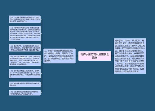 钢脚手架防电及避雷安全措施