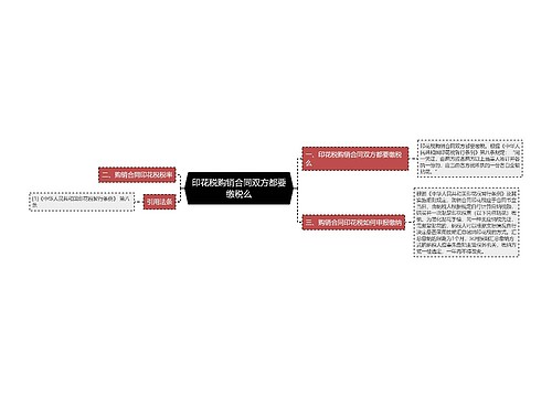 印花税购销合同双方都要缴税么