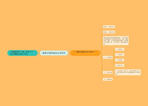 简单工程承包协议书范本