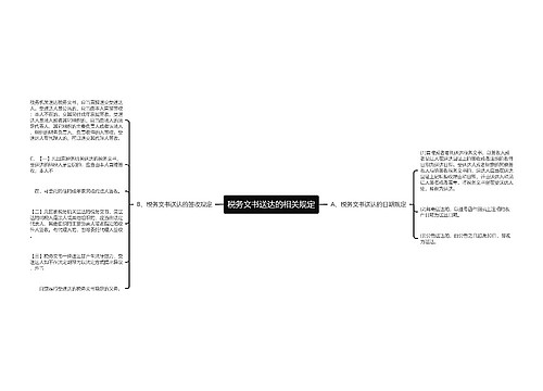 税务文书送达的相关规定