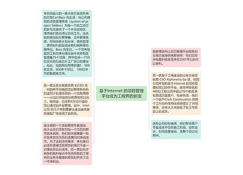 基于Internet 的项目管理平台成为工程界的新宠