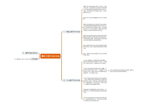 哪些工程不允许分包