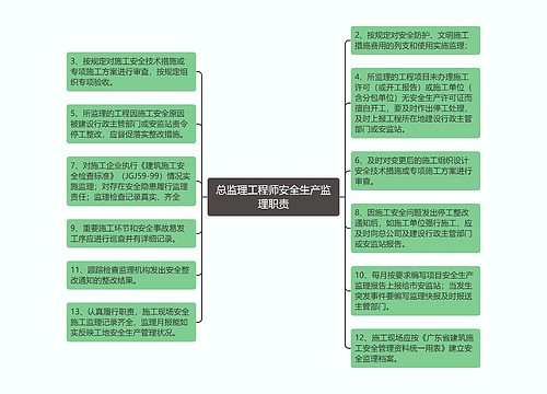 总监理工程师安全生产监理职责