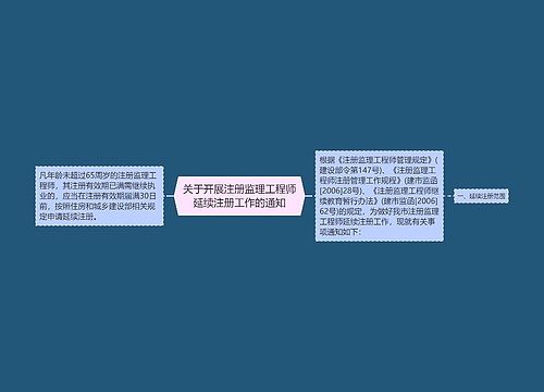 关于开展注册监理工程师延续注册工作的通知