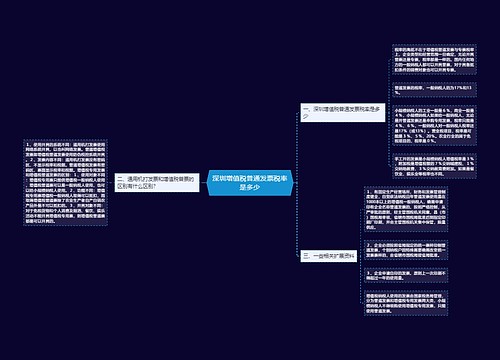 深圳增值税普通发票税率是多少