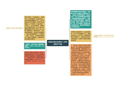 按税法规定核算收入申报纳税可节税