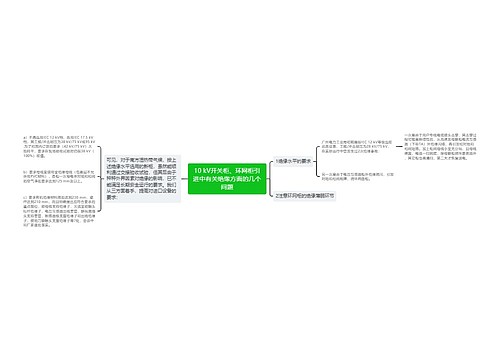 10 kV开关柜、环网柜引进中有关绝缘方面的几个问题