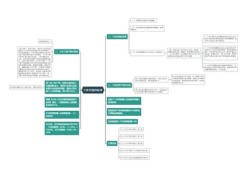 个体交税的标准