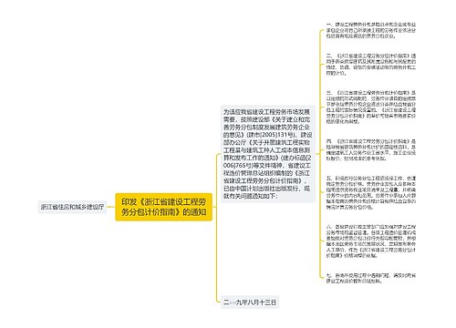 印发《浙江省建设工程劳务分包计价指南》的通知