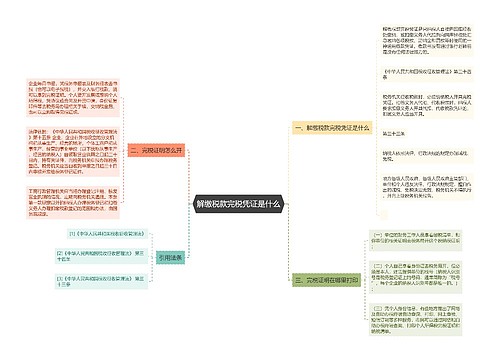 解缴税款完税凭证是什么