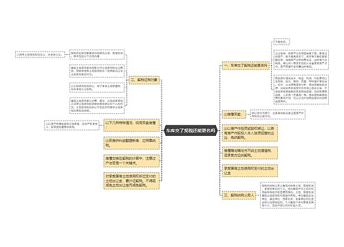 车库交了契税还能更名吗