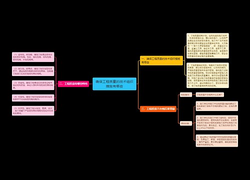 确保工程质量的技术组织措施有哪些