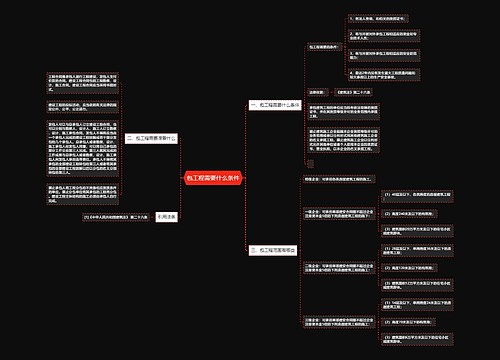 包工程需要什么条件